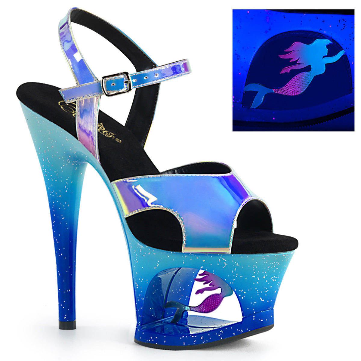 【PLEASER】MOON-711MER シューズ Blue Shifting TPU/Blue Ombre【取寄】