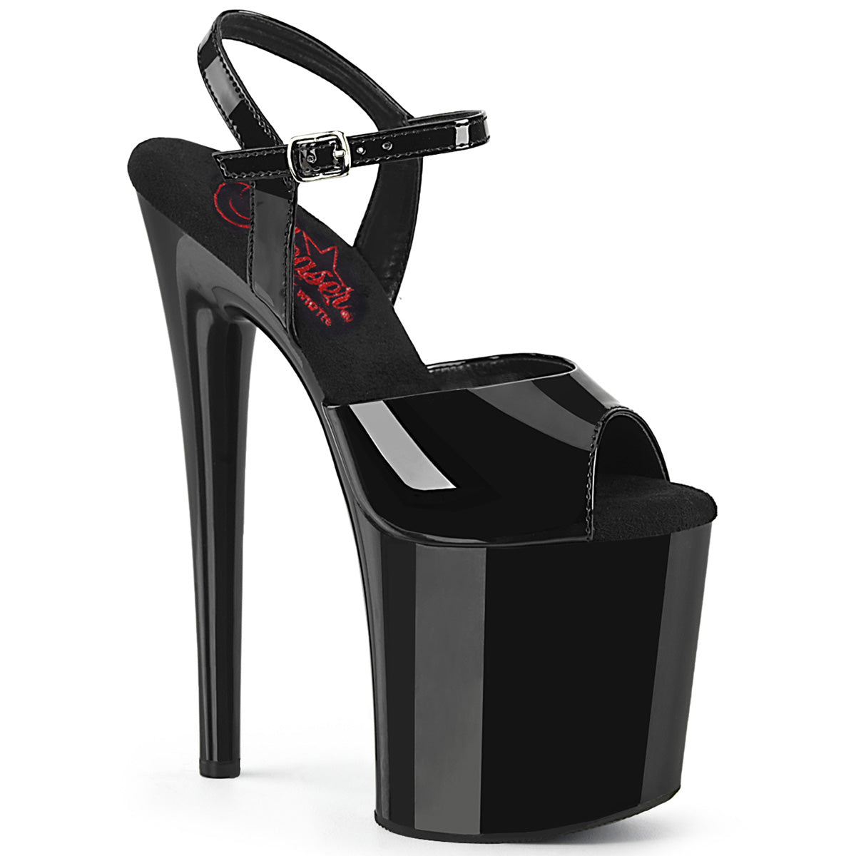 【PLEASER】NAUGHTY-809 シューズ Blk Pat/Blk【取寄】