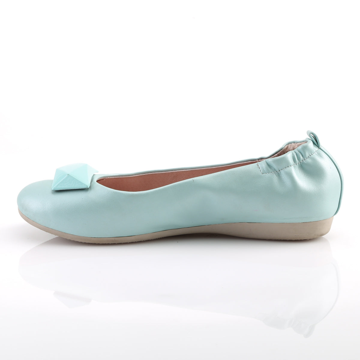 【PIN UP COUTURE】OLIVE-08 シングルソールシューズ Aqua Faux Leather【取寄】