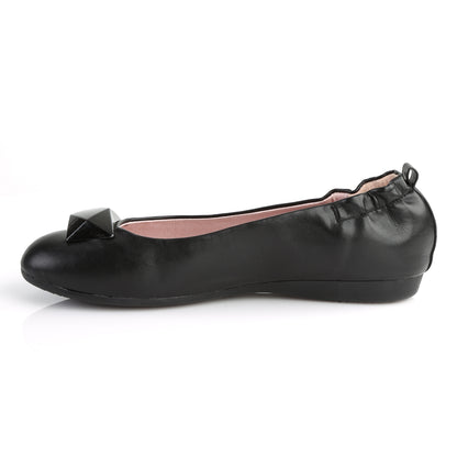 【PIN UP COUTURE】OLIVE-08 シングルソールシューズ Blk Faux Leather【取寄】