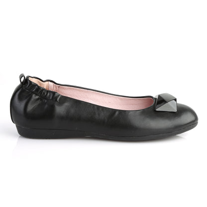 【PIN UP COUTURE】OLIVE-08 シングルソールシューズ Blk Faux Leather【取寄】