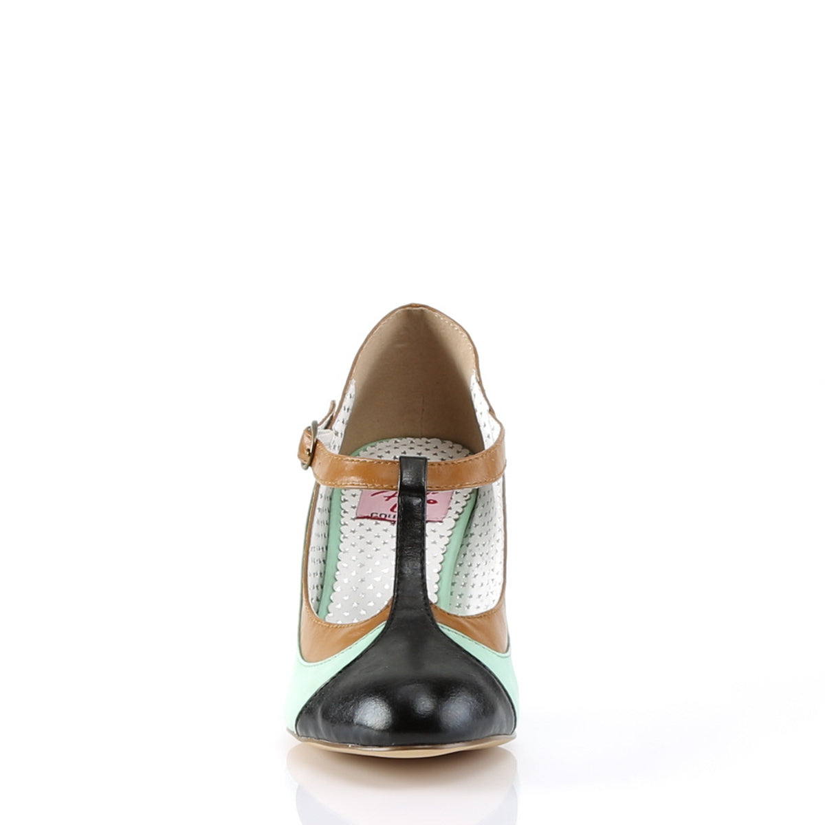 【PIN UP COUTURE】PEACH-03 シングルソールシューズ Mint Multi Faux Leather【取寄】
