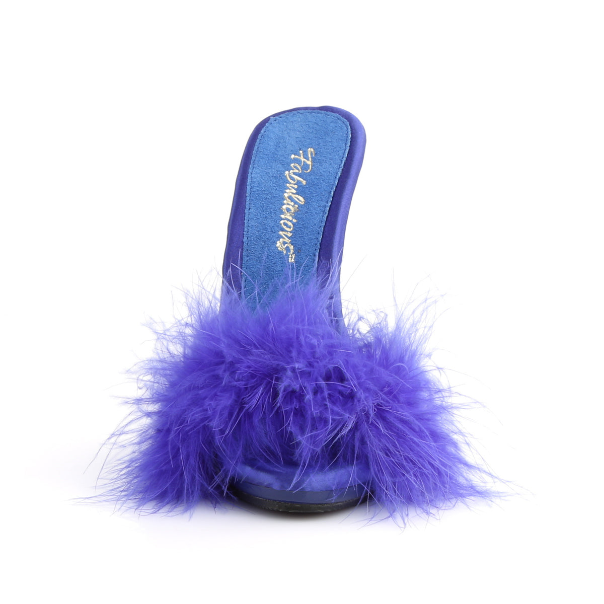 【FABULICIOUS】POISE-501F シューズ Blue Satin-Marabou Fur/Blue【取寄】