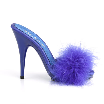 【FABULICIOUS】POISE-501F シューズ Blue Satin-Marabou Fur/Blue【取寄】