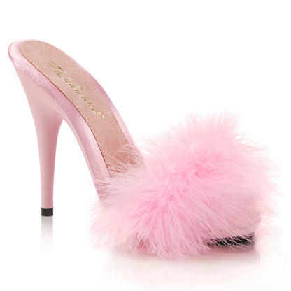 【FABULICIOUS】POISE-501F シューズ B. Pink Satin-Marabou Fur/B. Pink【取寄】