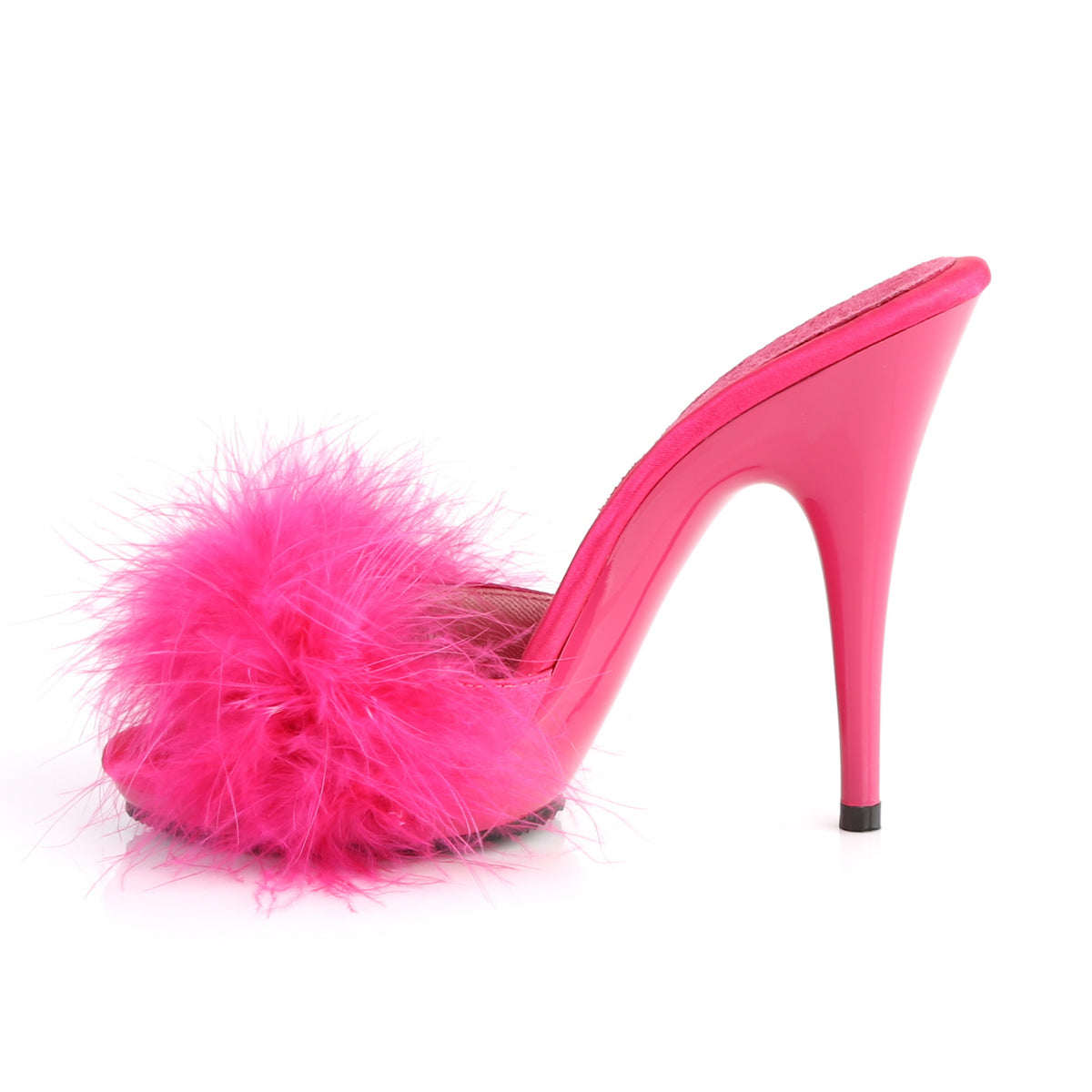 【FABULICIOUS】POISE-501F シューズ H. Pink Satin-Marabou Fur/H. Pink【取寄】
