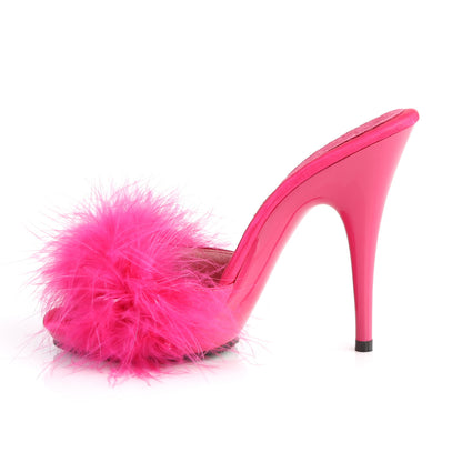 【FABULICIOUS】POISE-501F シューズ H. Pink Satin-Marabou Fur/H. Pink【取寄】