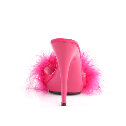 【FABULICIOUS】POISE-501F シューズ H. Pink Satin-Marabou Fur/H. Pink【取寄】