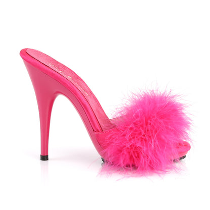 【FABULICIOUS】POISE-501F シューズ H. Pink Satin-Marabou Fur/H. Pink【取寄】