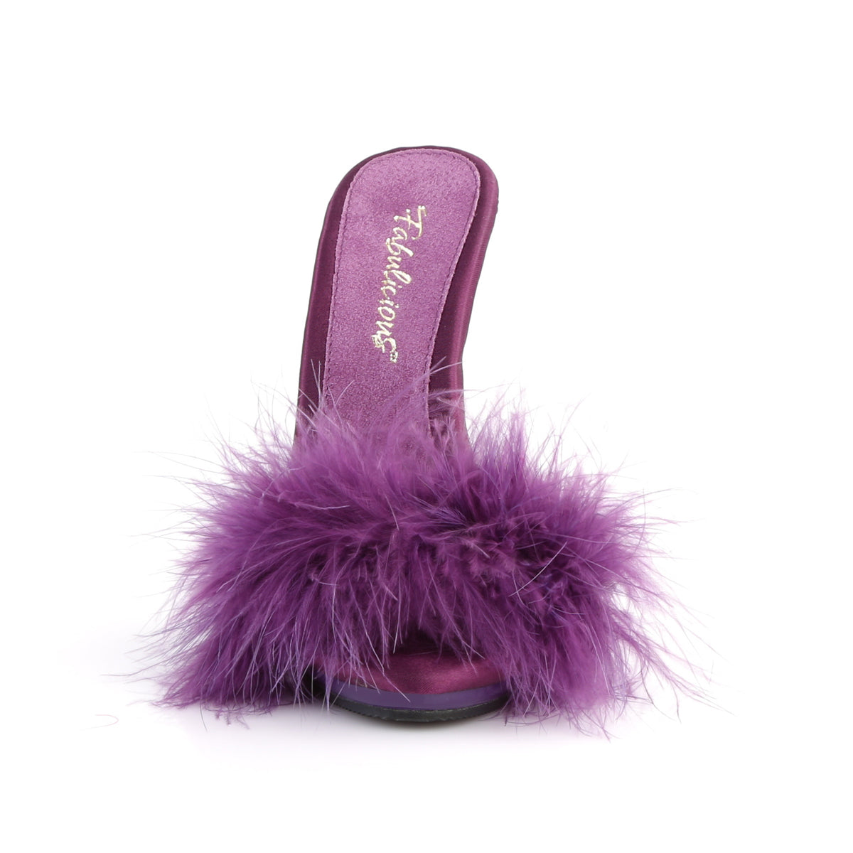 【FABULICIOUS】POISE-501F シューズ Purple Satin-Marabou Fur/Purple【取寄】