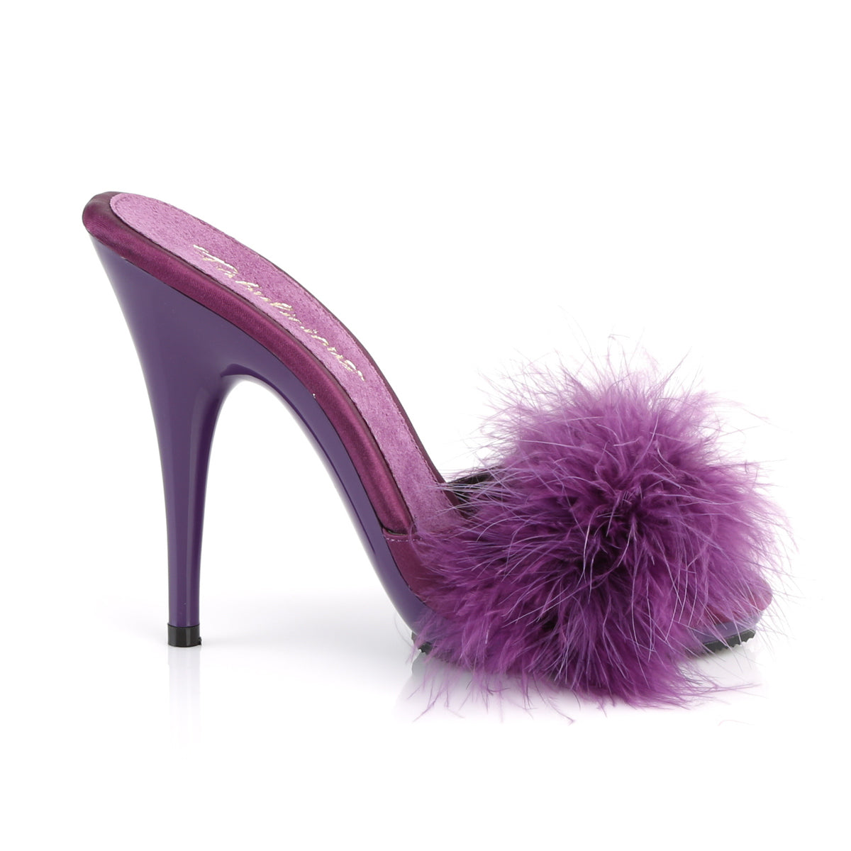 【FABULICIOUS】POISE-501F シューズ Purple Satin-Marabou Fur/Purple【取寄】