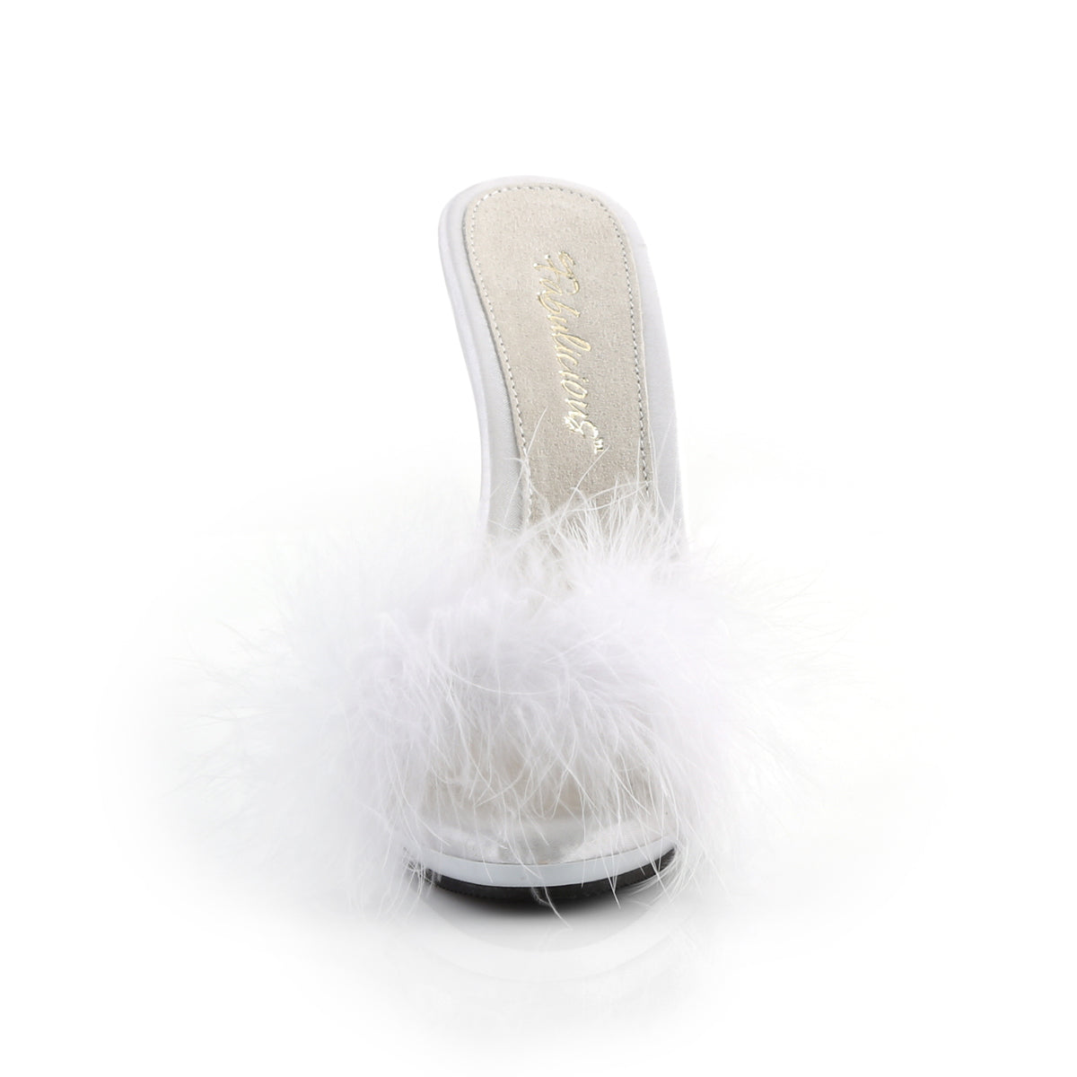【FABULICIOUS】POISE-501F シューズ Wht Satin-Marabou Fur/Wht【取寄】