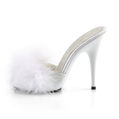 【FABULICIOUS】POISE-501F シューズ Wht Satin-Marabou Fur/Wht【取寄】
