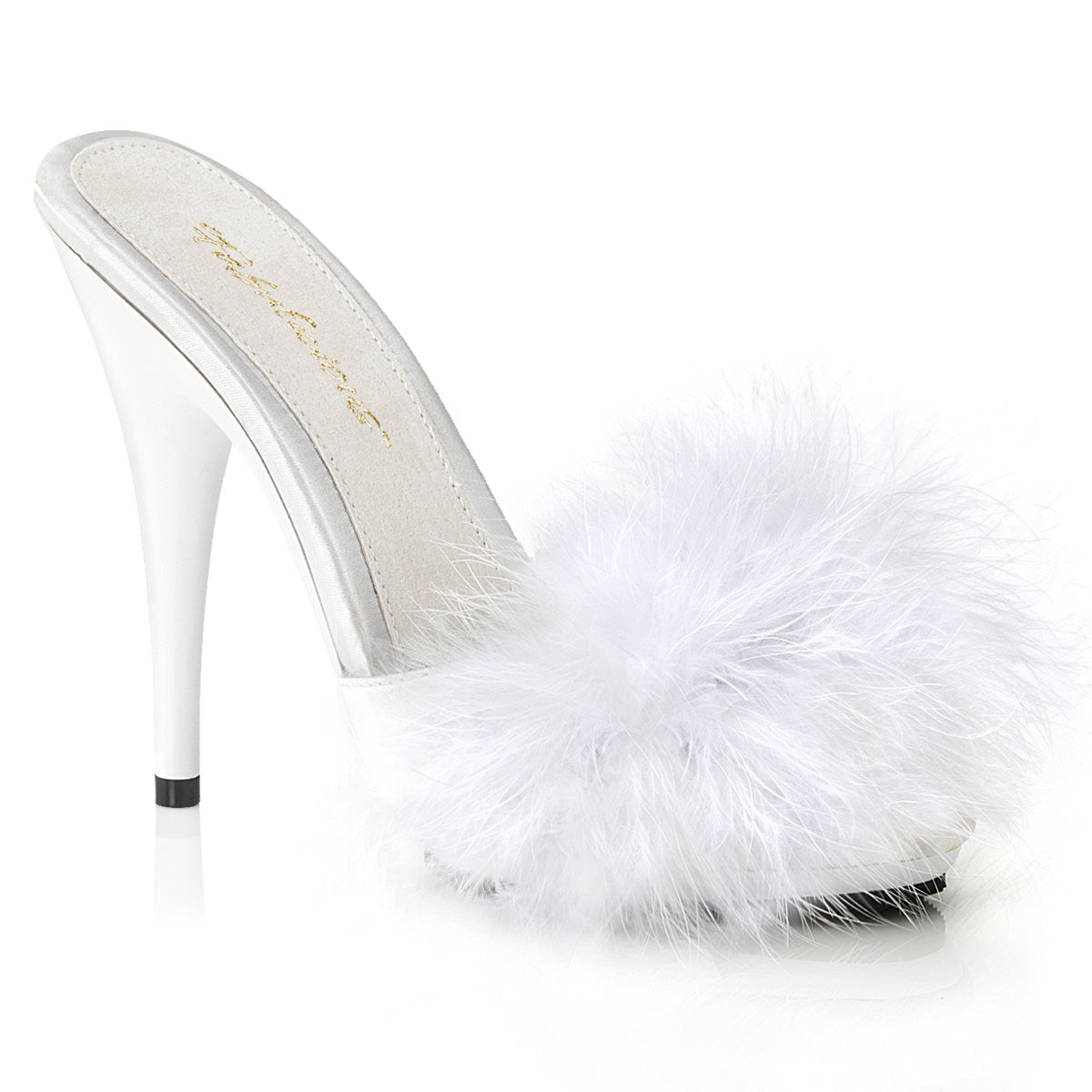 【FABULICIOUS】POISE-501F シューズ Wht Satin-Marabou Fur/Wht【取寄】
