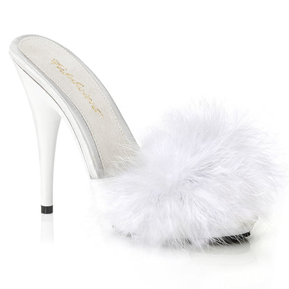 【FABULICIOUS】POISE-501F シューズ Wht Satin-Marabou Fur/Wht【取寄】