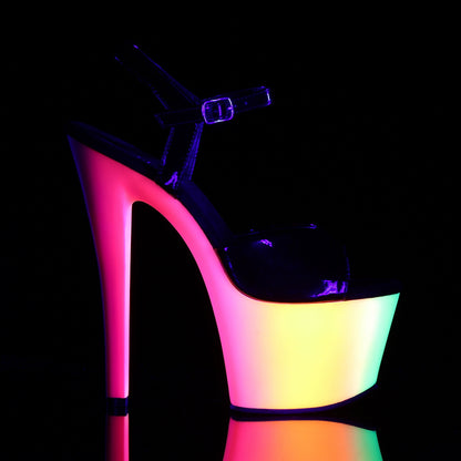 【PLEASER】RAINBOW-309UV シューズ Blk Pat/Neon Multi【取寄】