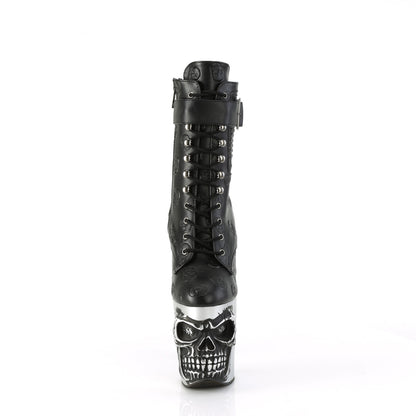 【PLEASER】RAPTURE-1020STR-02 シューズ Blk Faux Leather/Slv Matte-Rubbed Blk【取寄】
