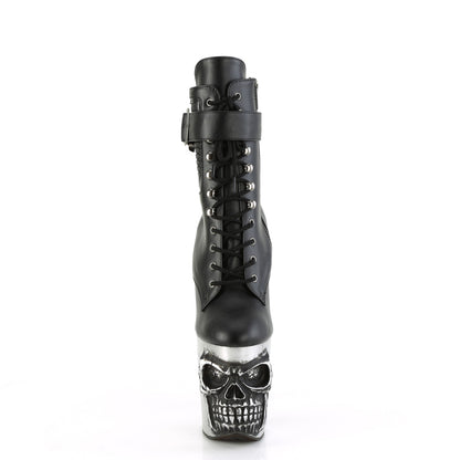 【PLEASER】RAPTURE-1020STR-LT シューズ Blk Faux Leather/Slv Matte-Rubbed Blk【取寄】