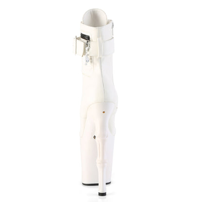 【PLEASER】RAPTURE-1020STR-LT シューズ Wht Faux Leather/Wht Matte【取寄】