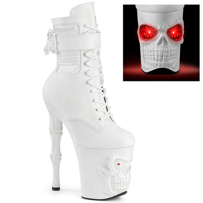 【PLEASER】RAPTURE-1020STR-LT シューズ Wht Faux Leather/Wht Matte【取寄】