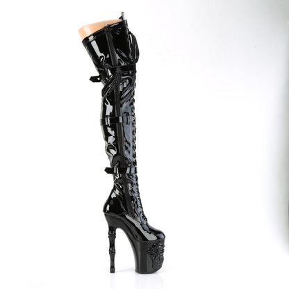 【PLEASER】RAPTURE-3028 シューズ Blk Str. Pat/Blk【取寄】