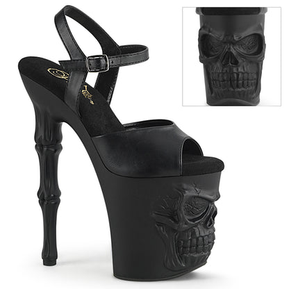 【PLEASER】RAPTURE-809 シューズ Blk Faux Leather/Blk Matte【取寄】