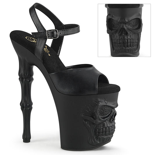 【PLEASER】RAPTURE-809 プラットフォームシューズ Blk Faux Leather/Blk Matte【取寄】