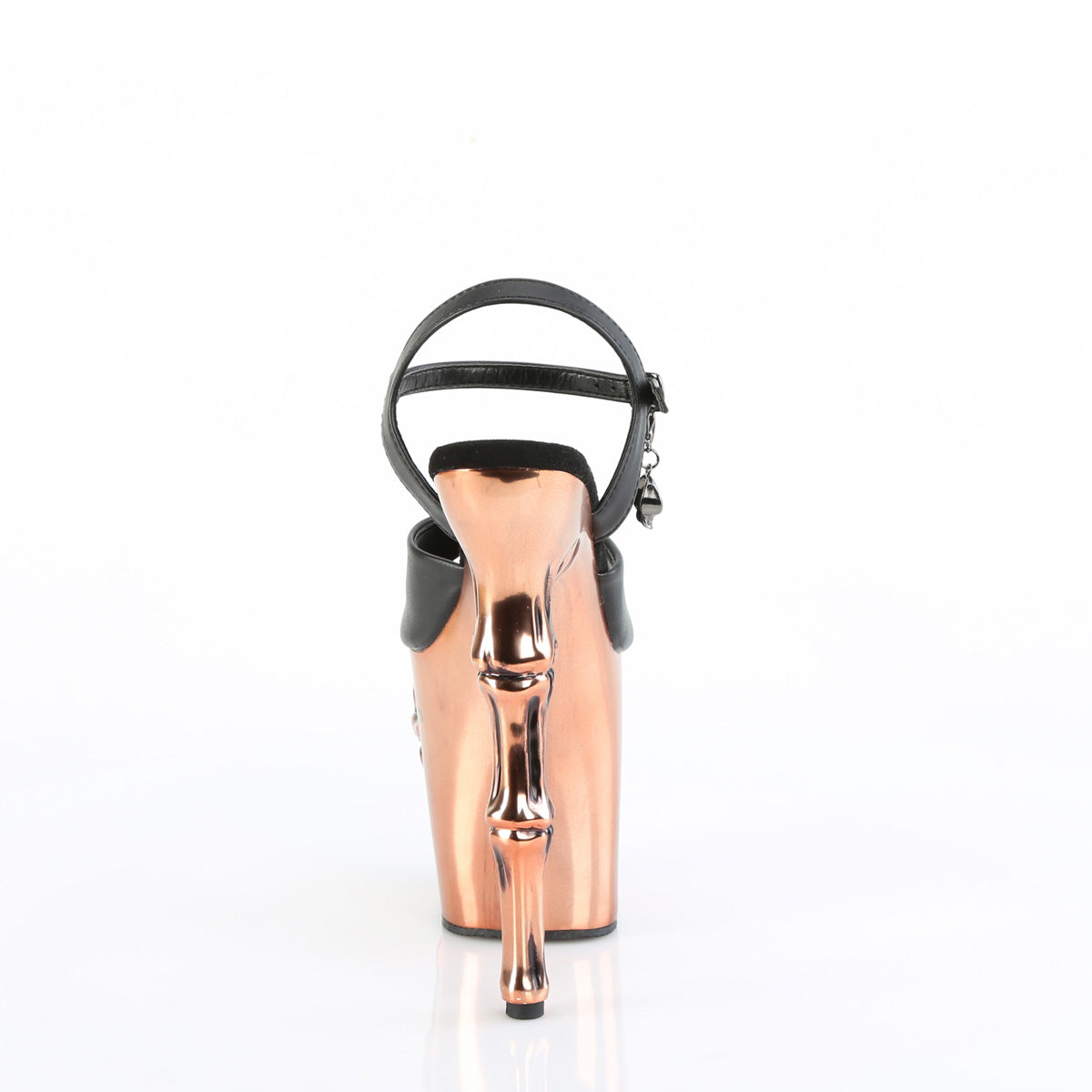 【PLEASER】RAPTURE-809-LT シューズ Blk Faux Leather/Satin Copper Chrome【取寄】