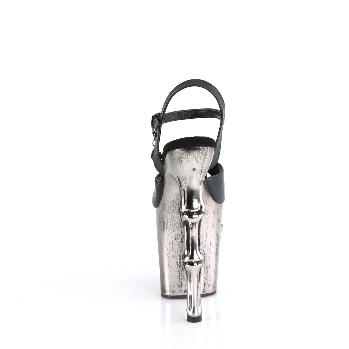 【PLEASER】RAPTURE-809-LT シューズ Blk Faux Leather/Satin Pewter Chrome【取寄】