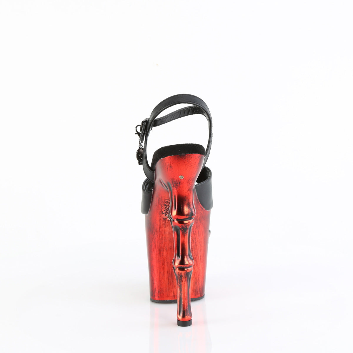 【PLEASER】RAPTURE-809-LT シューズ Blk Faux Leather/Satin Red Chrome【取寄】