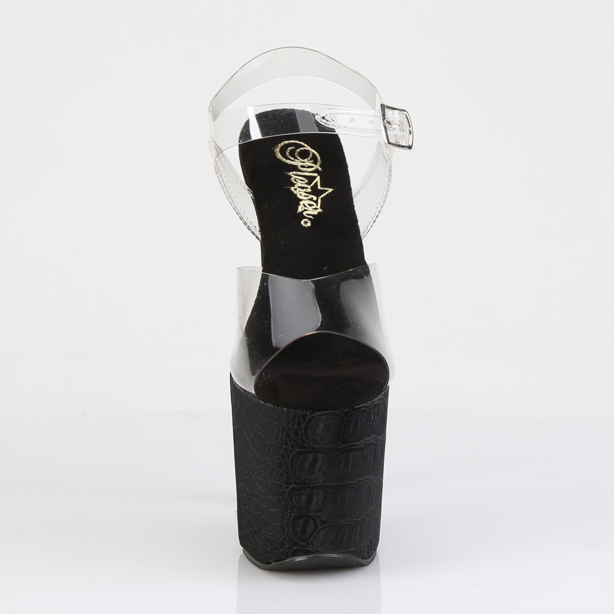 【PLEASER】RAZZLE-808WR シューズ Clr/Blk Reptile Print【取寄】