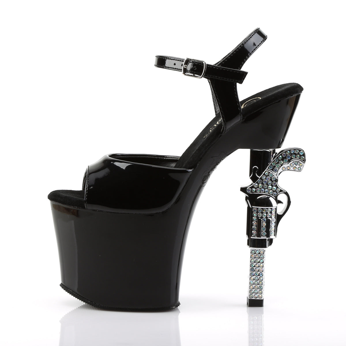【PLEASER】REVOLVER-709 シューズ Blk/Blk【取寄】