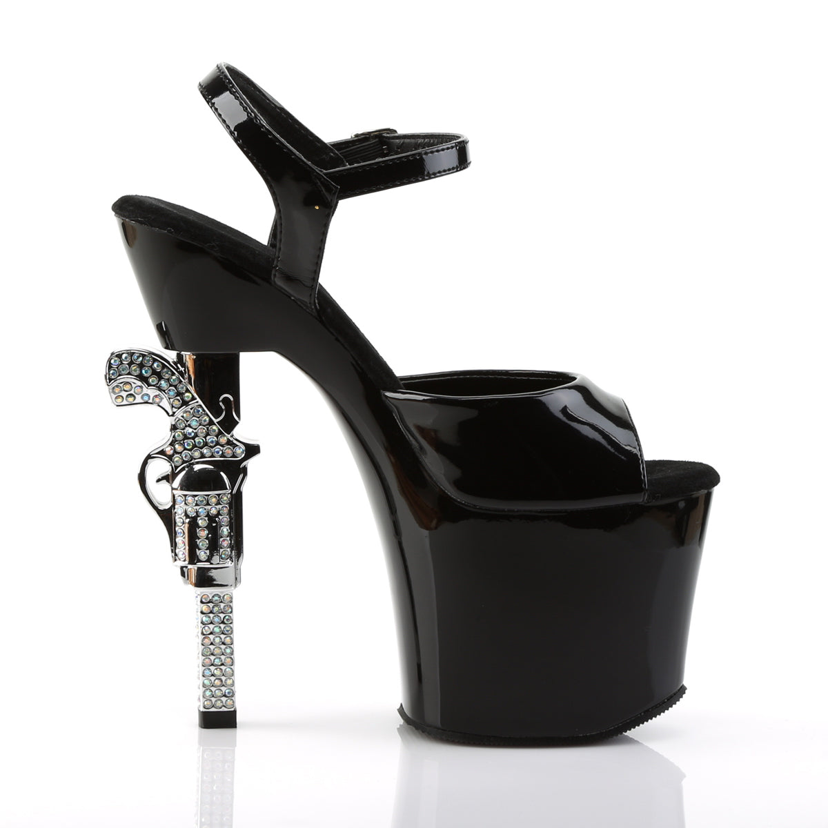 【PLEASER】REVOLVER-709 シューズ Blk/Blk【取寄】