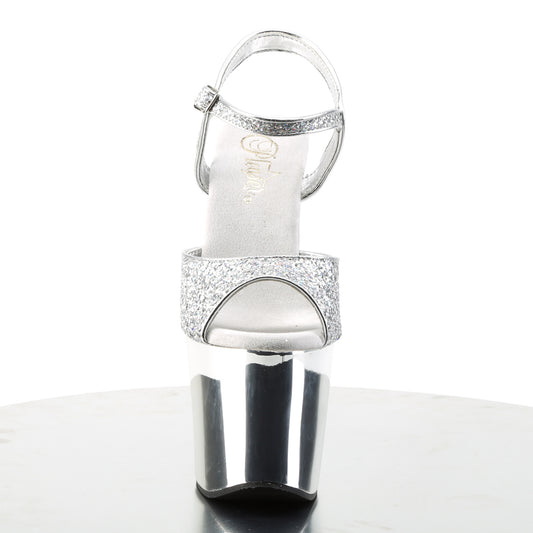 【PLEASER】REVOLVER-709G プラットフォームシューズ Slv Multi Gltr/Slv Chrome【取寄】