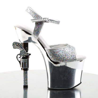 【PLEASER】REVOLVER-709G シューズ Slv Multi Gltr/Slv Chrome【取寄】