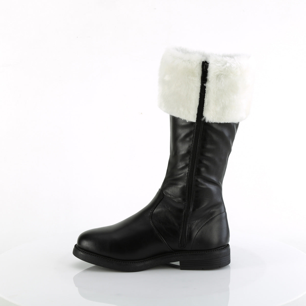 【FUNTASMA】SANTA-100 ブーツ Blk Pu-Wht Faux Fur【取寄】