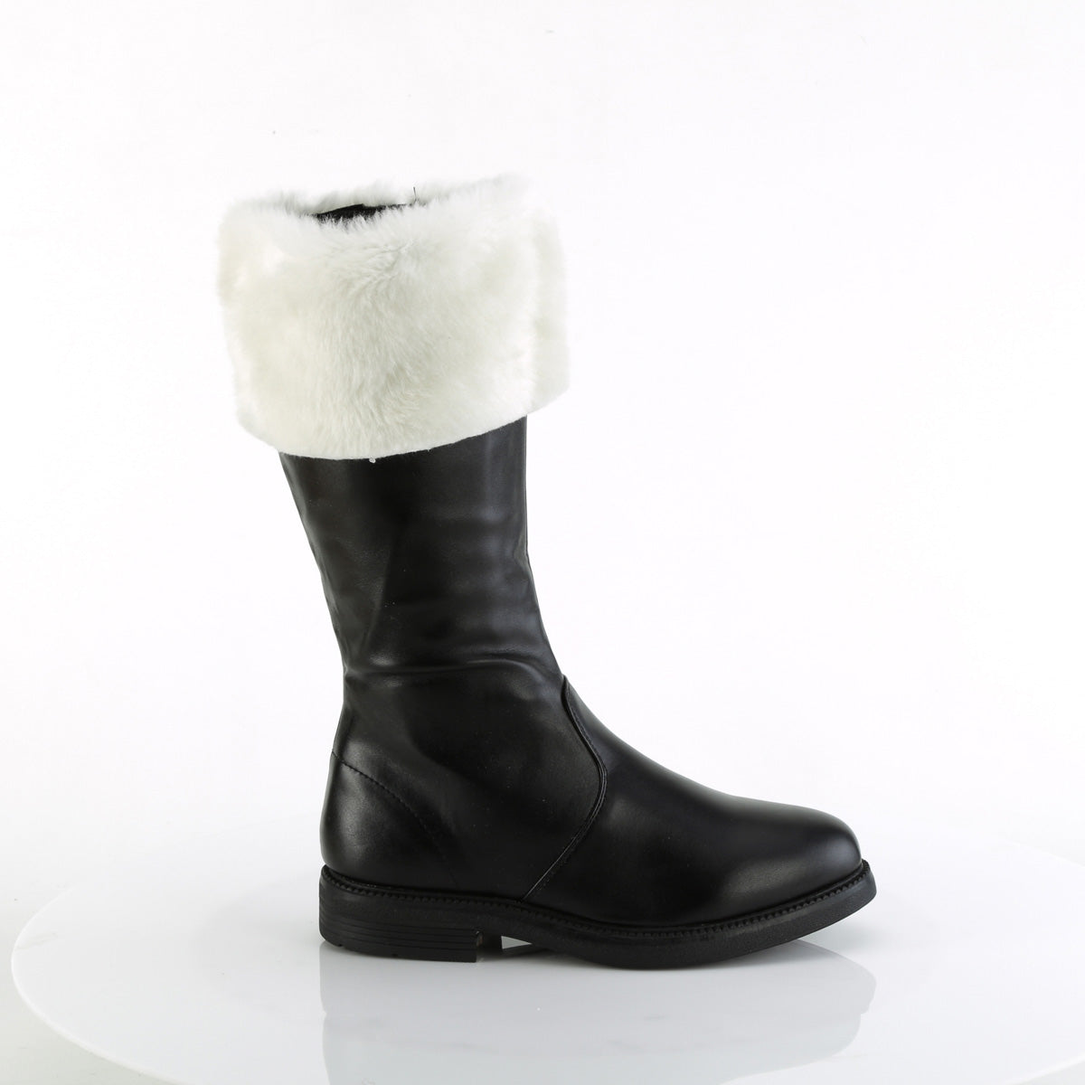 【FUNTASMA】SANTA-100 ブーツ Blk Pu-Wht Faux Fur【取寄】