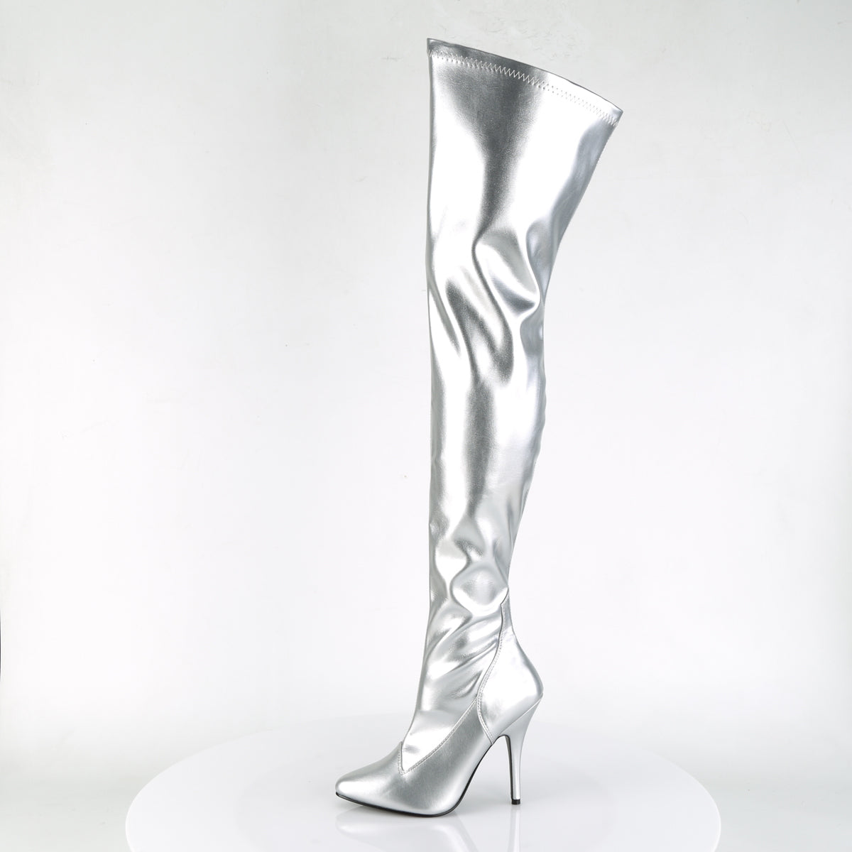 【PLEASER】SEDUCE-3000 シングルソールシューズ Slv Str Faux Leather【取寄】