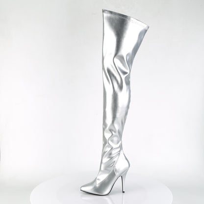 【PLEASER】SEDUCE-3000 シングルソールシューズ Slv Str Faux Leather【取寄】