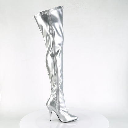 【PLEASER】SEDUCE-3000 シングルソールシューズ Slv Str Faux Leather【取寄】