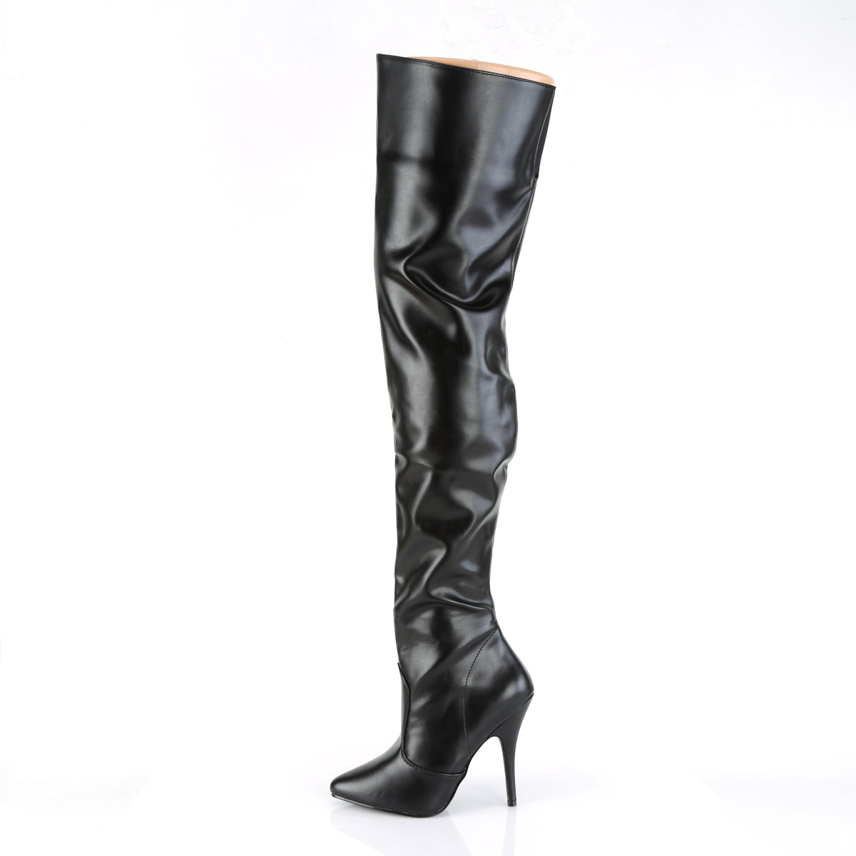 【PLEASER】SEDUCE-3010 シングルソールシューズ Blk Faux Leather【取寄】