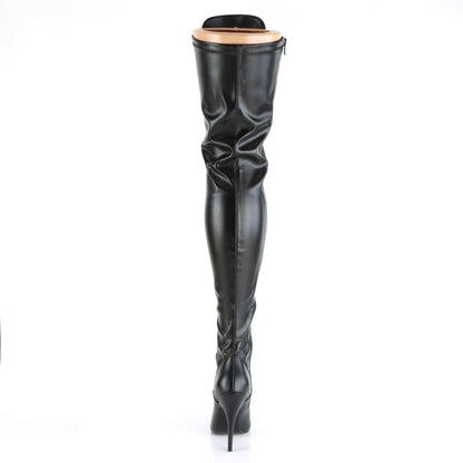 【PLEASER】SEDUCE-3024 シングルソールシューズ Blk Str Faux Leather【取寄】