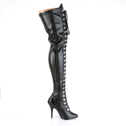 【PLEASER】SEDUCE-3024 シングルソールシューズ Blk Str Faux Leather【取寄】