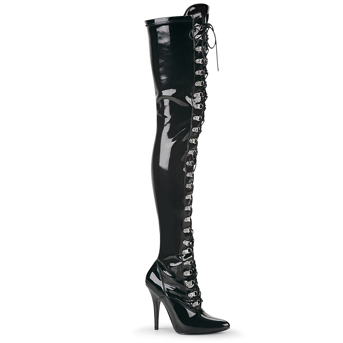 【PLEASER】SEDUCE-3024 シングルソールシューズ Blk Str Pat【取寄】