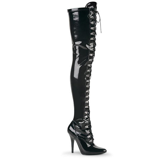【PLEASER】SEDUCE-3024 シングルソールシューズ Blk Str Pat【取寄】