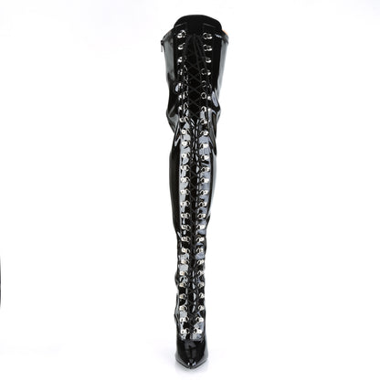 【PLEASER】SEDUCE-3024 シングルソールシューズ Blk Str Pat【取寄】