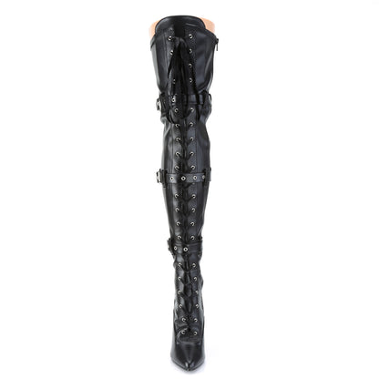 【PLEASER】SEDUCE-3028 シングルソールシューズ Blk Str Faux Leather【取寄】