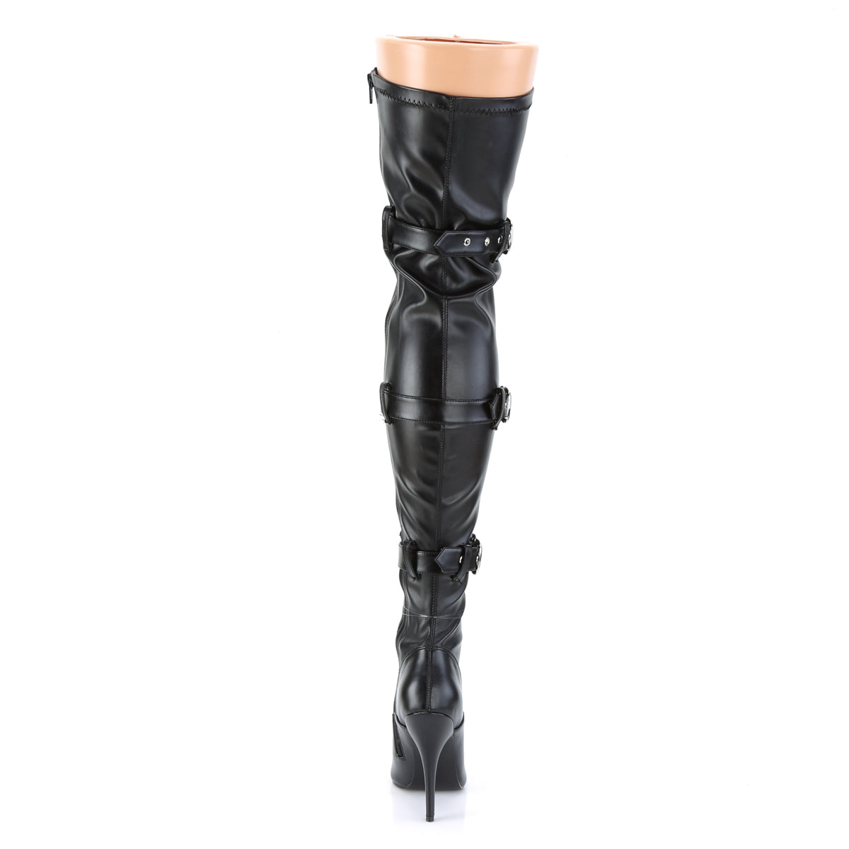【PLEASER】SEDUCE-3028 シングルソールシューズ Blk Str Faux Leather【取寄】
