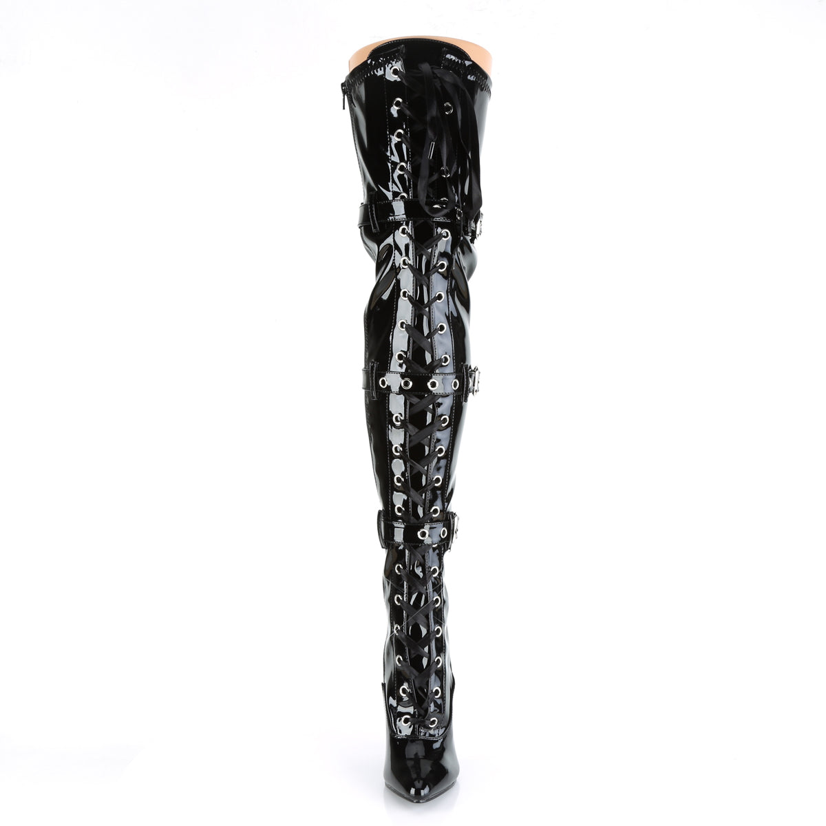 【PLEASER】SEDUCE-3028 シングルソールシューズ Blk Str Pat【取寄】