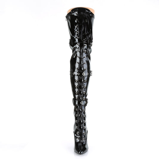 【PLEASER】SEDUCE-3028 シングルソールシューズ Blk Str Pat【取寄】